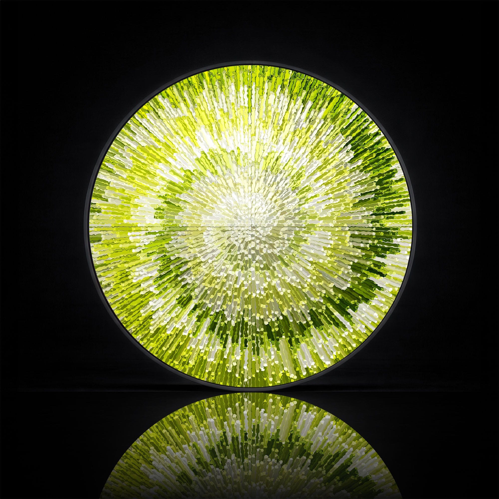 Artronauts Glass Print NOVA YELLOW - Lumi™ LED Glass Wall Art