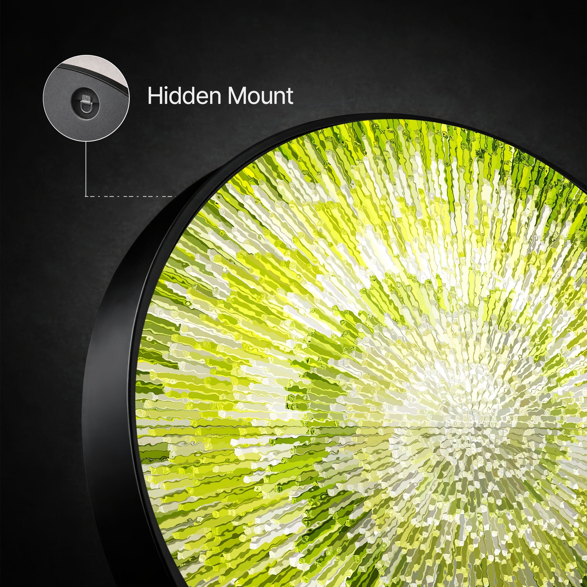 Artronauts Glass Print NOVA YELLOW - Lumi™ LED Glass Wall Art