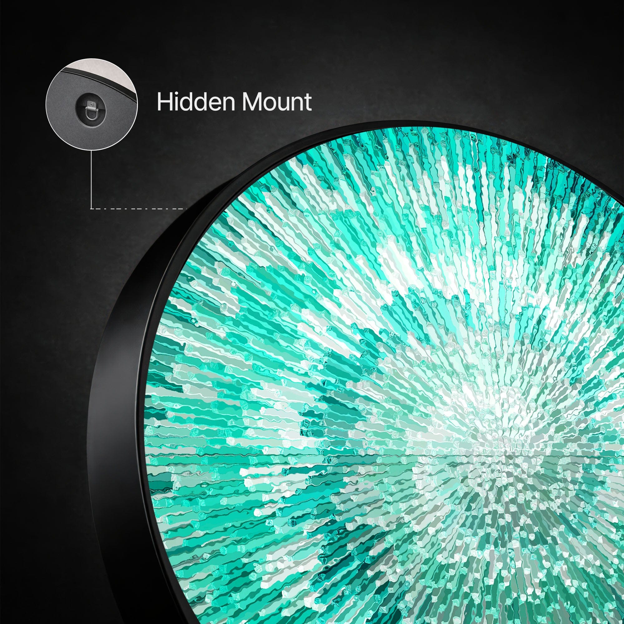 Artronauts Glass Print NOVA AQUA - Lumi™ LED Glass Wall Art