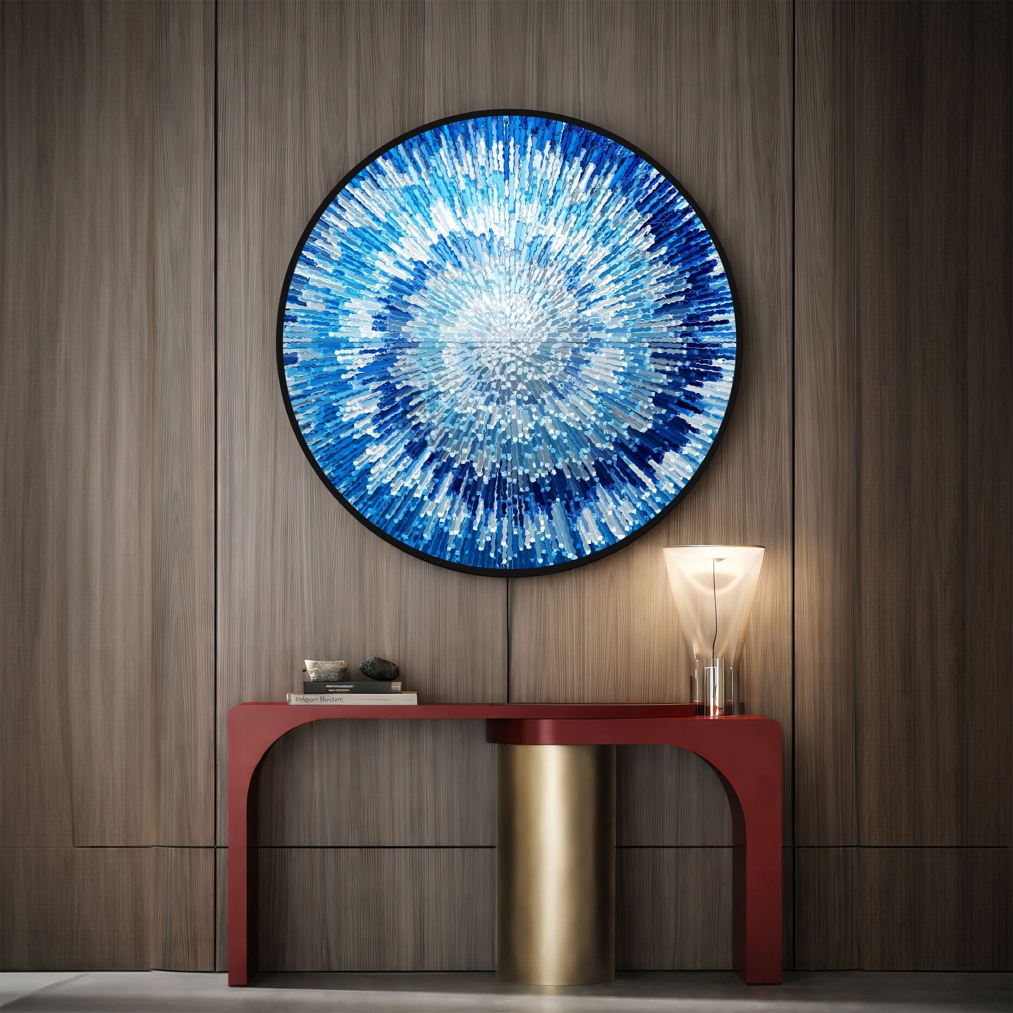 Artronauts Glass Print NOVA BLUE - Lumi™ LED Glass Wall Art