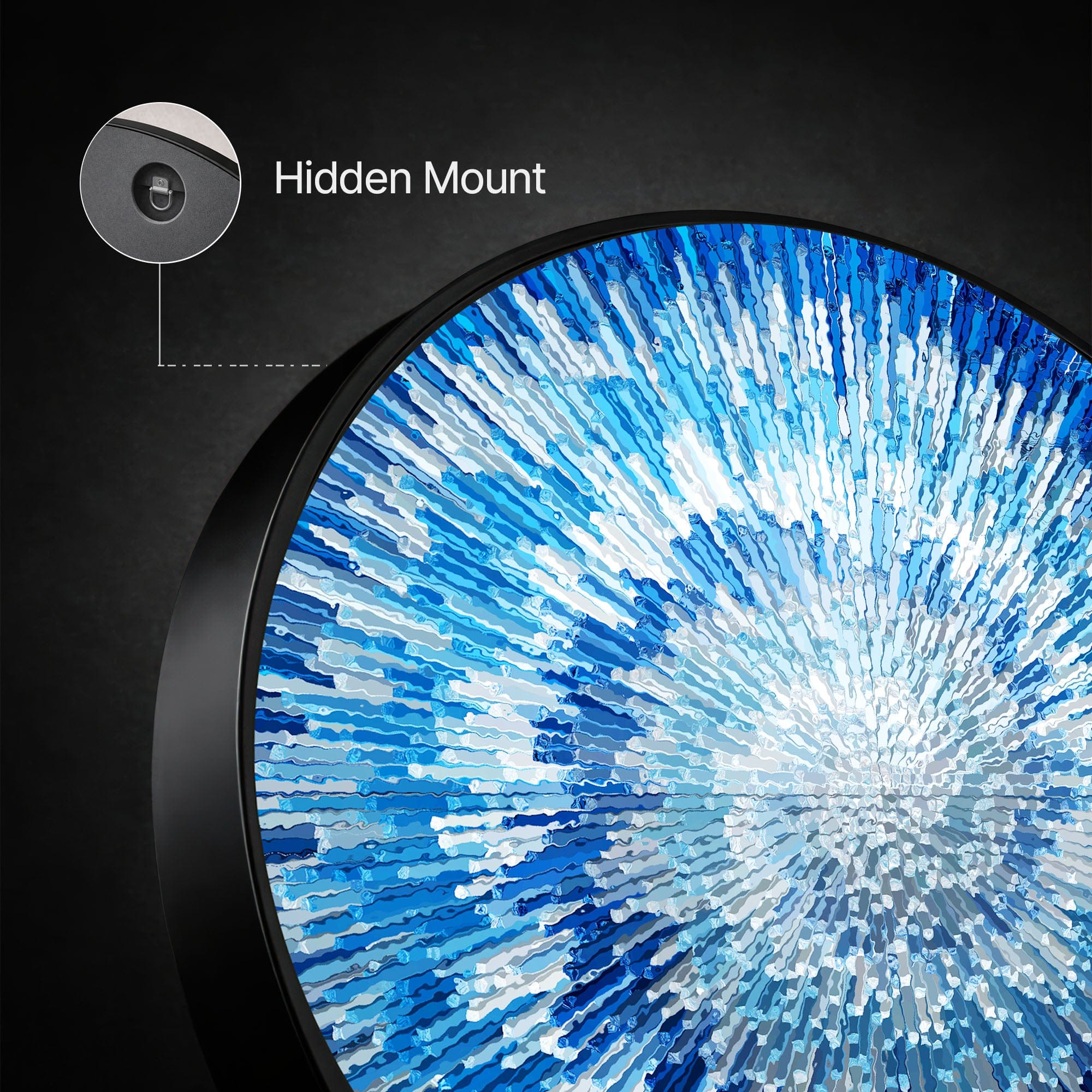 Artronauts Glass Print NOVA BLUE - Lumi™ LED Glass Wall Art