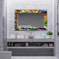 Artronauts Glass Print Colourful Stained Effect Tempered Glass Mirror