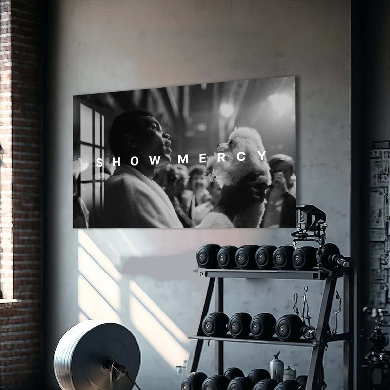 Artronauts Glass Print Muhammad Ali - Show Mercy