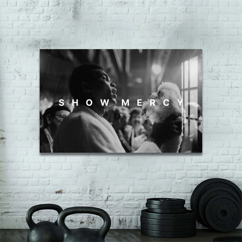 Artronauts Glass Print Muhammad Ali - Show Mercy