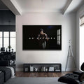 Artronauts Glass Print 72x46 cm | 28.3"x18.1" / Black Muhammad Ali - No Excuse