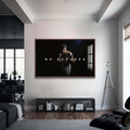 Artronauts Glass Print 72x46 cm | 28.3"x18.1" / Walnut Muhammad Ali - No Excuse
