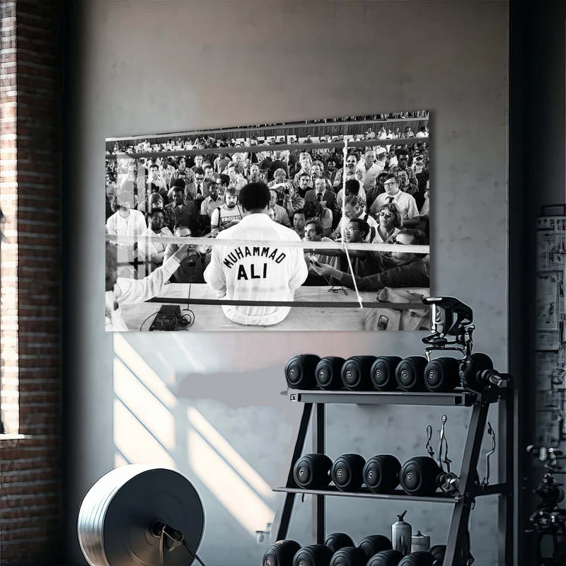 Artronauts Glass Print Muhammad Ali - Press