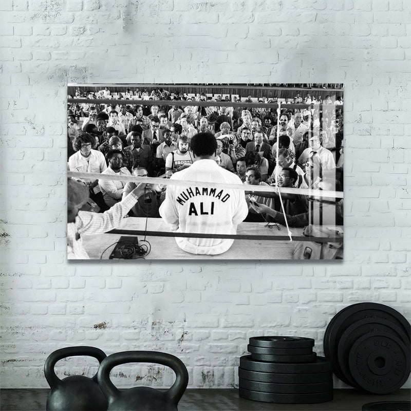 Artronauts Glass Print Muhammad Ali - Press