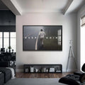 Artronauts Glass Print 72x46 cm | 28.3"x18.1" / Black Muhammad Ali - Keep Going