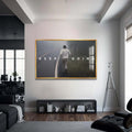 Artronauts Glass Print 72x46 cm | 28.3"x18.1" / Gold Muhammad Ali - Keep Going