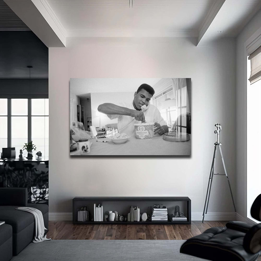 Artronauts Glass Print Muhammad Ali - Ice Cream