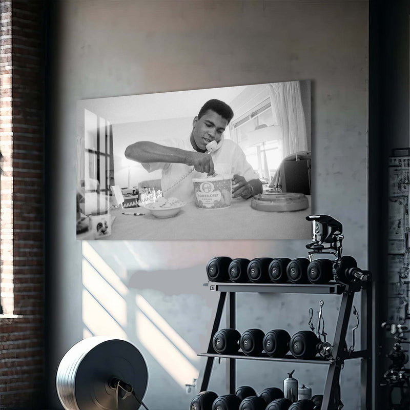 Artronauts Glass Print Muhammad Ali - Ice Cream