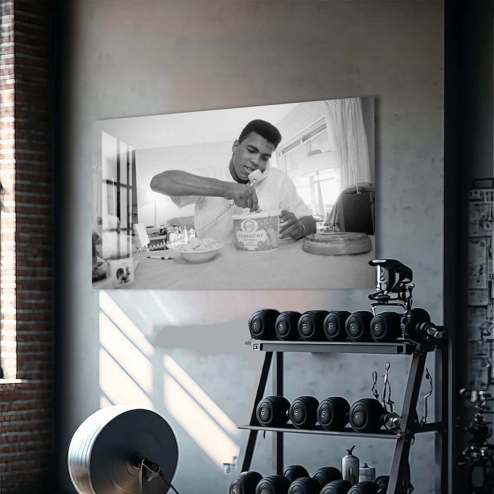 Artronauts Glass Print Muhammad Ali - Ice Cream