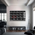 Artronauts Glass Print 72x46 cm | 28.3"x18.1" / White Muhammad Ali vs Bonavena - Contact Sheet