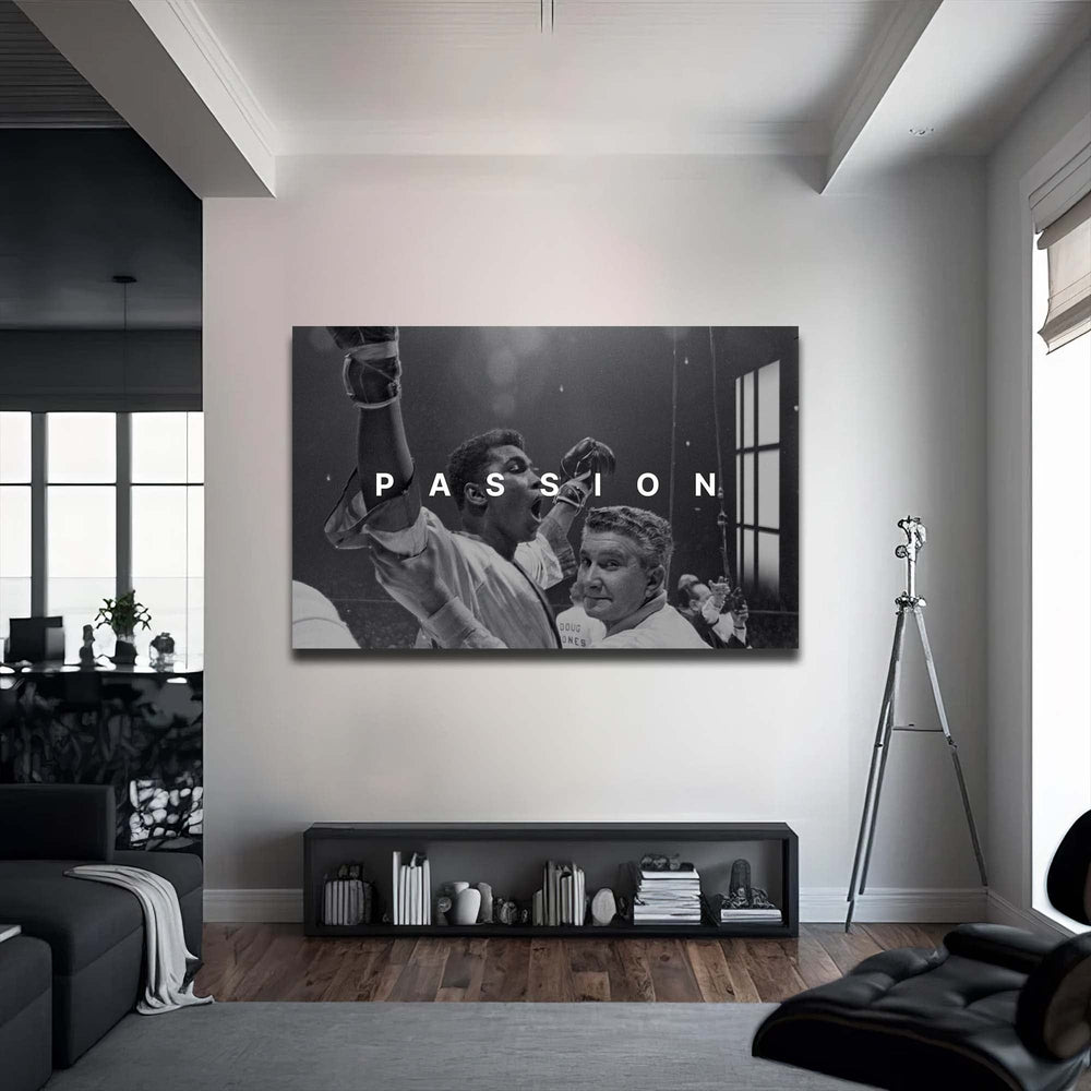Artronauts Glass Print Muhammad Ali - Passion