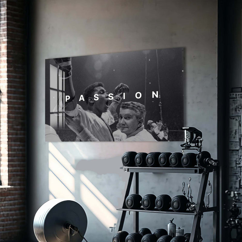 Artronauts Glass Print Muhammad Ali - Passion
