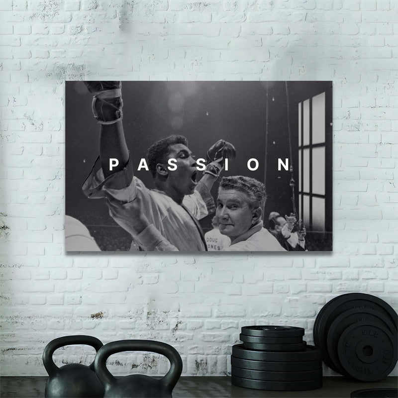 Artronauts Glass Print Muhammad Ali - Passion