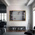 Artronauts Glass Print 72x46 cm | 28.3"x18.1" / Gold Muhammad Ali - Confidence
