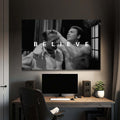 Artronauts Glass Print Muhammad Ali - Believe