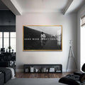 Artronauts Glass Print 72x46 cm | 28.3"x18.1" / Gold Muhammad Ali - Hard Work Is Not Enough