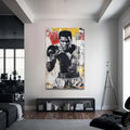 Artronauts Glass Print Muhammad Ali - King