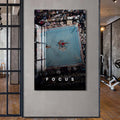Artronauts Glass Print Muhammad Ali - Focus