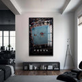 Artronauts Glass Print 72x46 cm | 28.3"x18.1" / Black Muhammad Ali - Focus