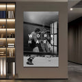 Artronauts Glass Print Muhammad Ali - Work Hard