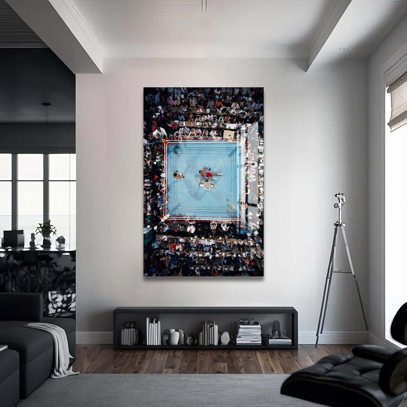 Artronauts Glass Print Muhammad Ali - vs George Foreman