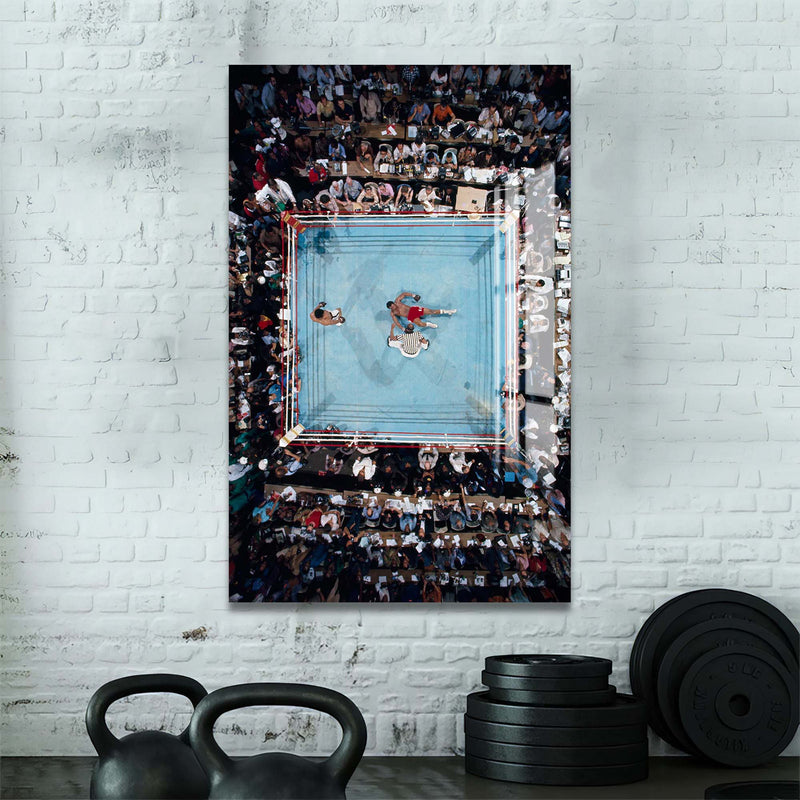 Artronauts Glass Print Muhammad Ali - vs George Foreman