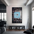 Artronauts Glass Print 72x46 cm | 28.3"x18.1" / Black Muhammad Ali - vs George Foreman
