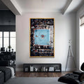 Artronauts Glass Print 72x46 cm | 28.3"x18.1" / Gold Muhammad Ali - vs George Foreman