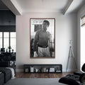 Artronauts Glass Print 72x46 cm | 28.3"x18.1" / Walnut Muhammad Ali - 5th Street Gym