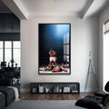 Artronauts Glass Print 72x46 cm | 28.3"x18.1" / Black Muhammad Ali - Winner