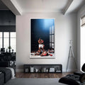Artronauts Glass Print 72x46 cm | 28.3"x18.1" / White Muhammad Ali - Winner