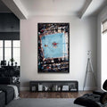 Artronauts Glass Print 72x46 cm | 28.3"x18.1" / Black Muhammad Ali - Knockout
