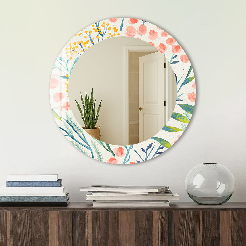 Floral - Tempered Glass Mirror