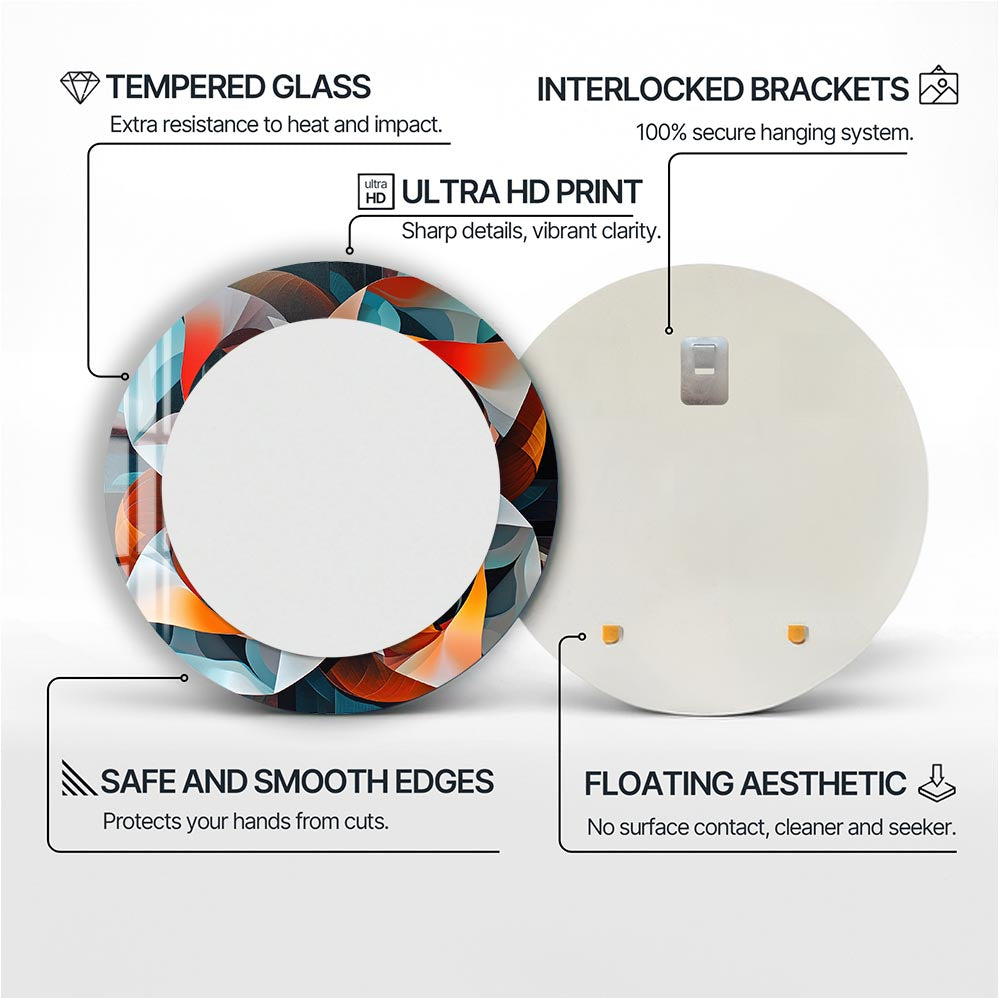Geometrical - Tempered Glass Mirror