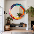 Artronauts Glass Print Colourful Abstract - Tempered Glass Mirror