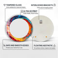 Artronauts Glass Print Colourful Abstract - Tempered Glass Mirror
