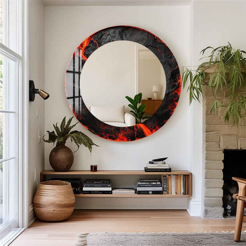 Artronauts Glass Print The Lava - Tempered Glass Mirror