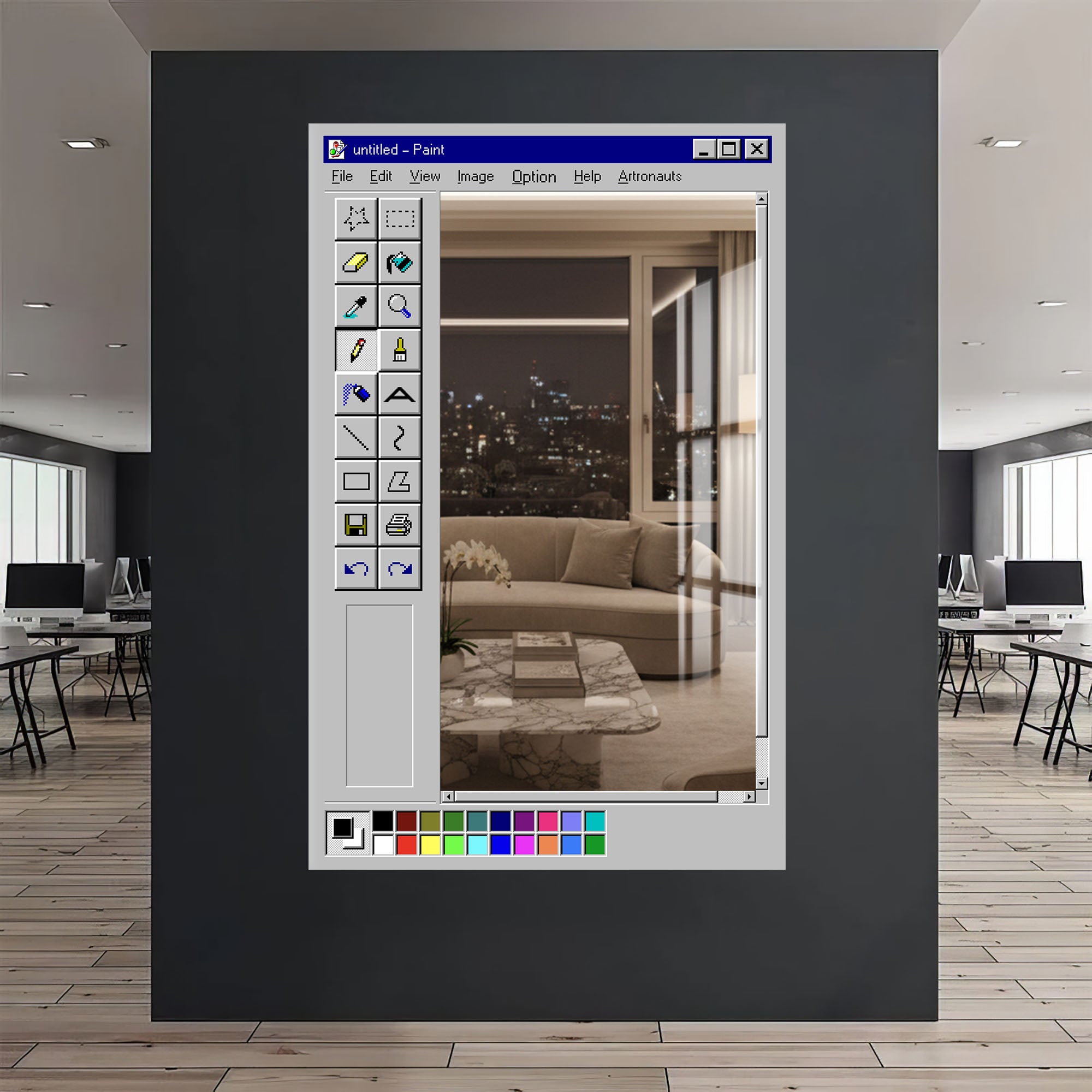 MS Paint - Tempered Glass Mirror