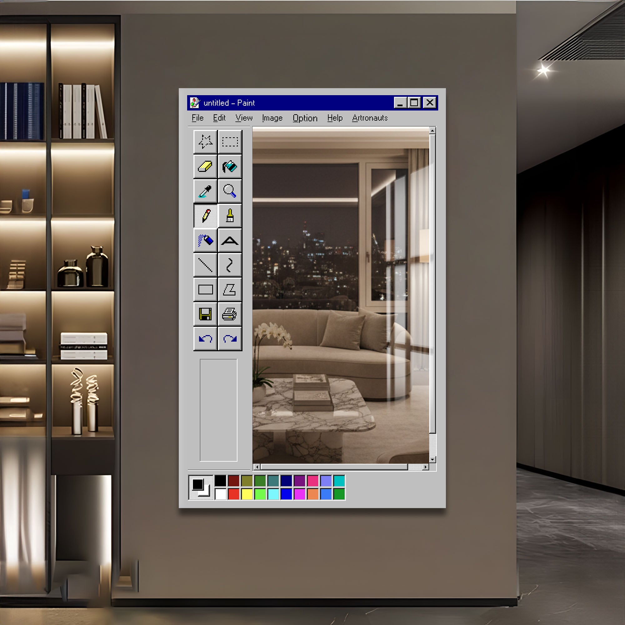 MS Paint - Tempered Glass Mirror