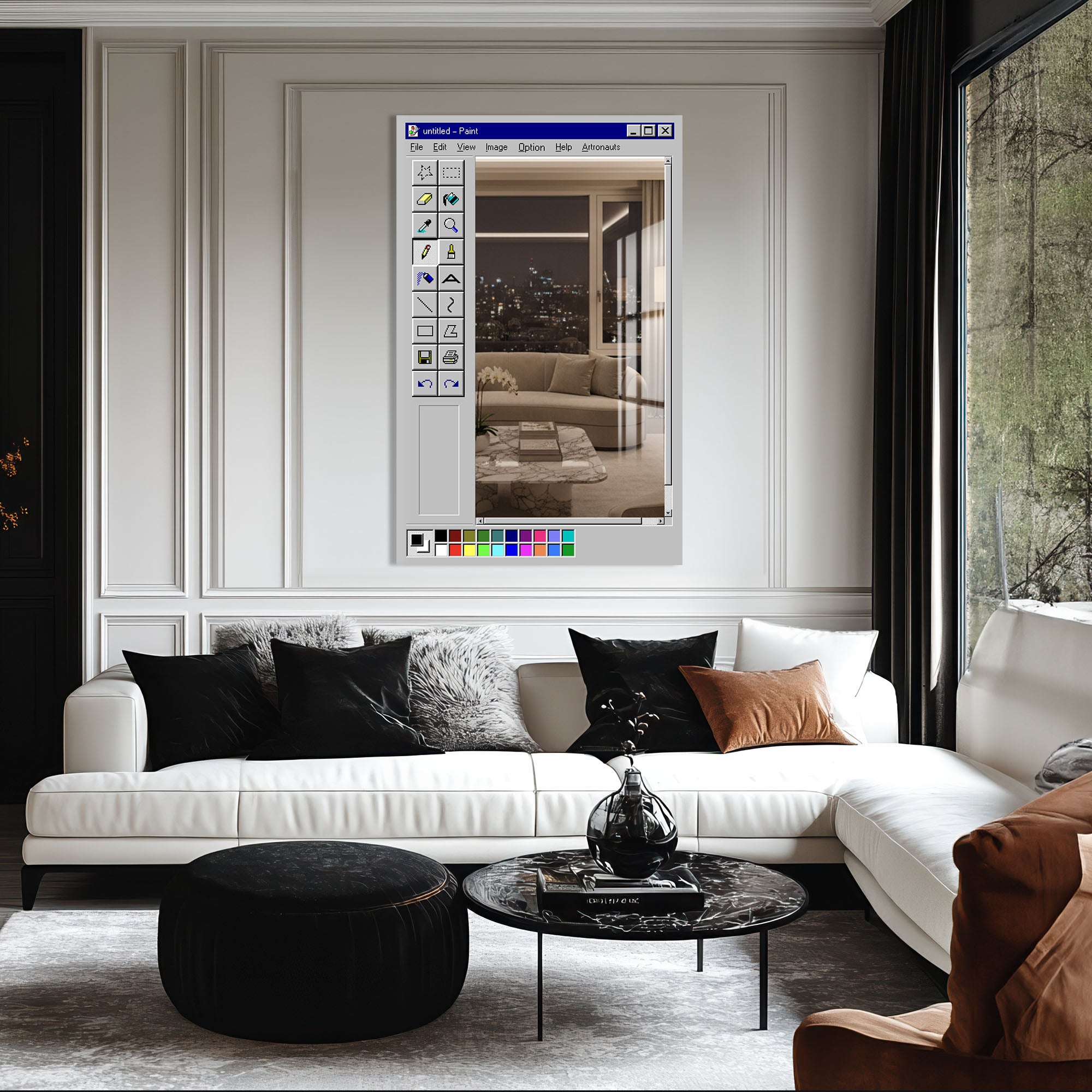 MS Paint - Tempered Glass Mirror