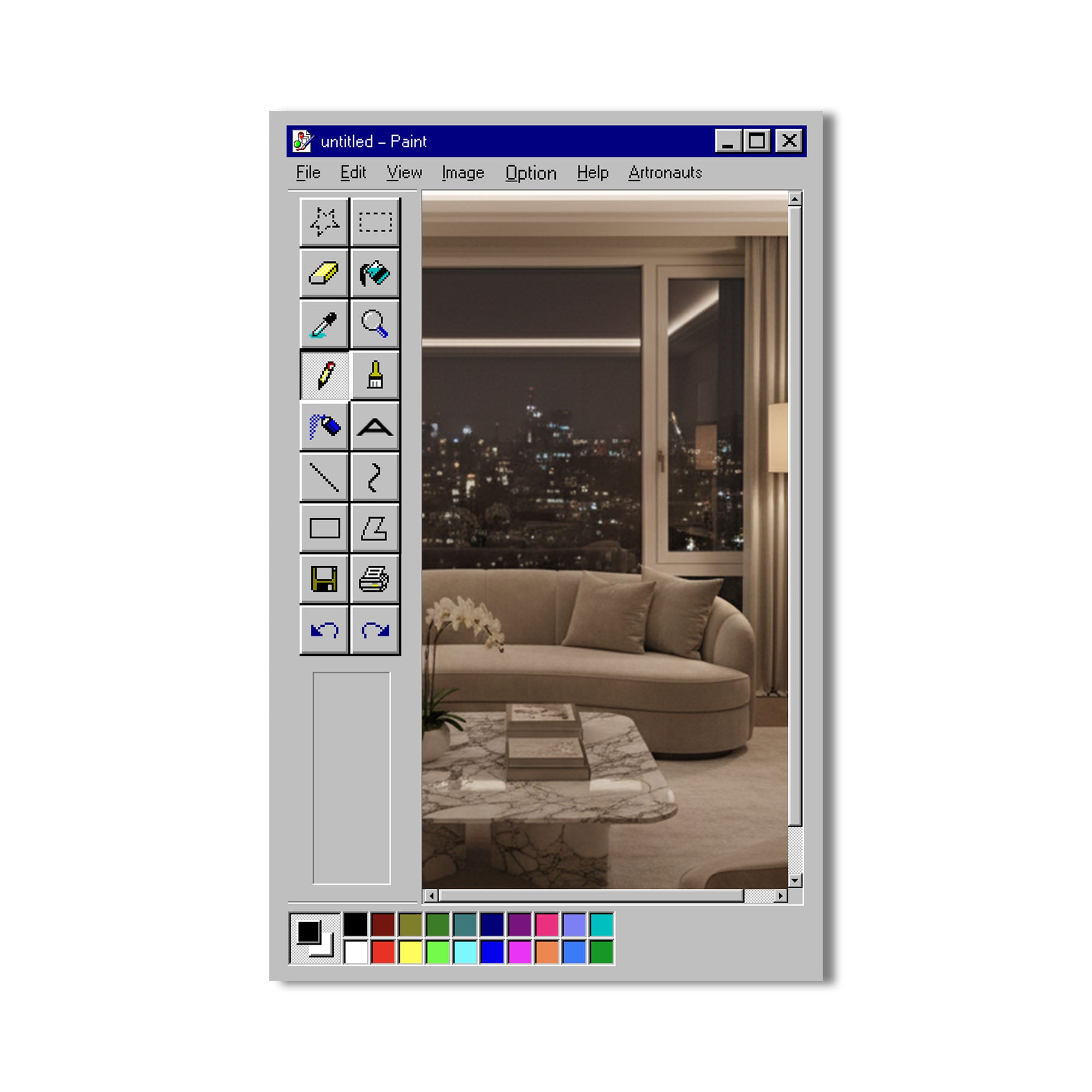 MS Paint - Tempered Glass Mirror