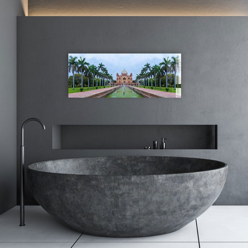 Artronauts Glass Print 92x36cm Taj Mahal - Panoramic