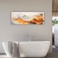 Artronauts Glass Print 92x36cm Abstract Mountains - Panoramic