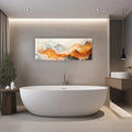 Artronauts Glass Print 92x36cm Abstract Mountains - Panoramic