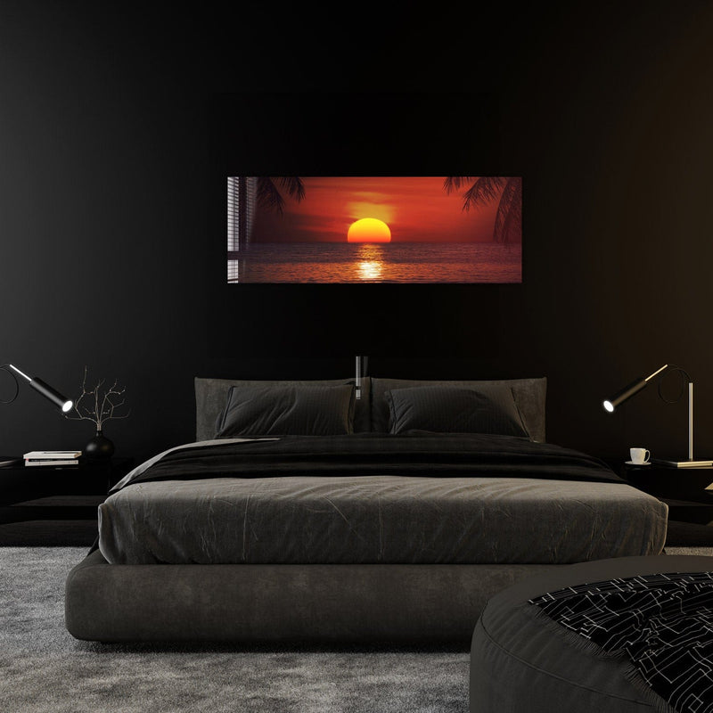 Artronauts Glass Print 92x36cm Sunset II - Panoramic