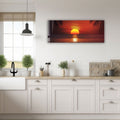 Artronauts Glass Print 92x36cm Sunset II - Panoramic